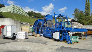 Baling site in Colombier, Switzerland